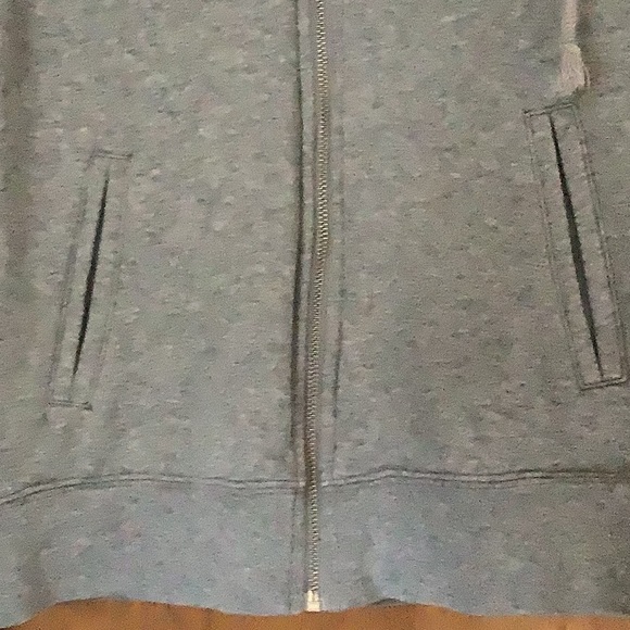 PINK Zipper Up Hooded Sweatshirt in Gray Size Small - Picture 5 of 7